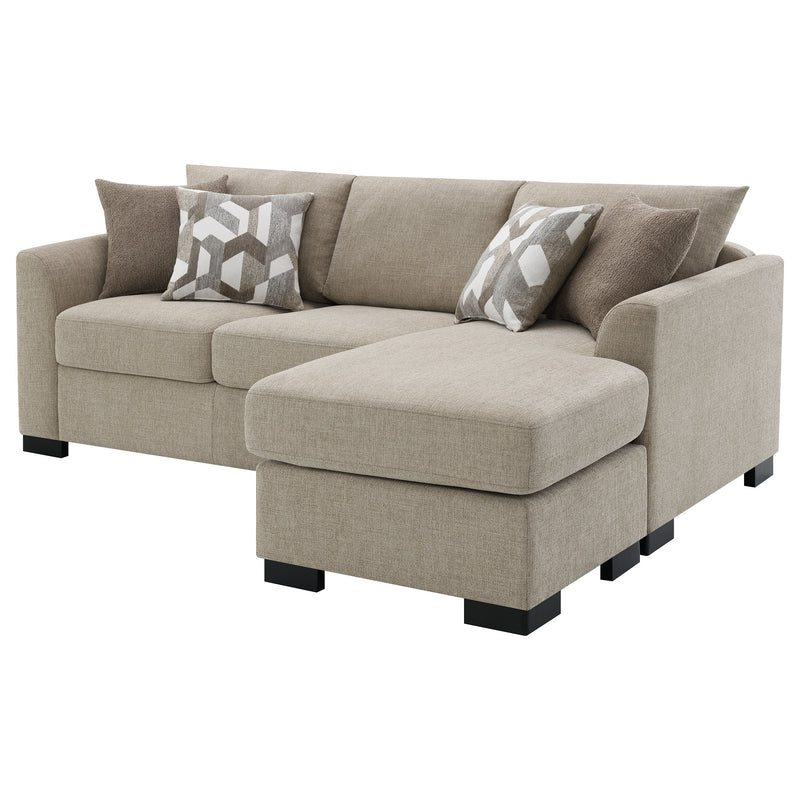 Coaster Furniture Storey Camel Brown Sleeper Sectional
