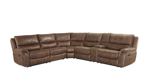 Steve Silver Lehi Brindle Manual 6pc Reclining Sectional