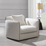 Acme Furniture Yolanda Beige Chair with Pillow