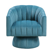Home Elegance Bristol Teal Swivel Chair