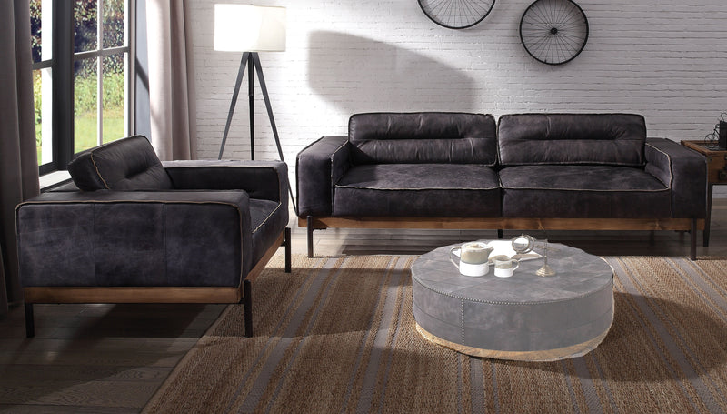 Acme Furniture Silchester Antique Ebony 2pc Living Room Set