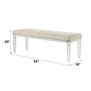 Acme Furniture Tarian Pearl White Bench