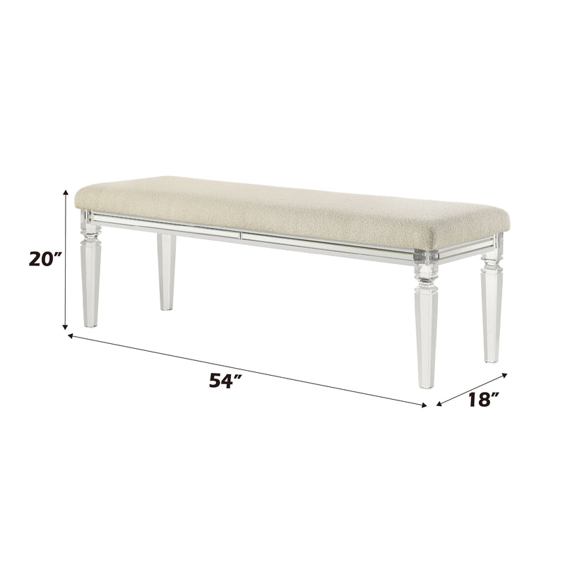Acme Furniture Tarian Pearl White Bench