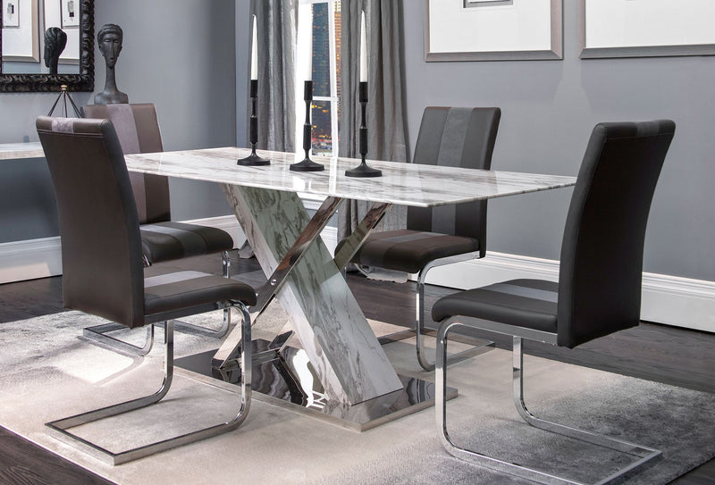 Global Furniture D1274 Grey 5pc Dining Room Set