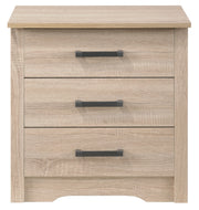 Glory Furniture Hudson Gray 3 Drawers Nightstand
