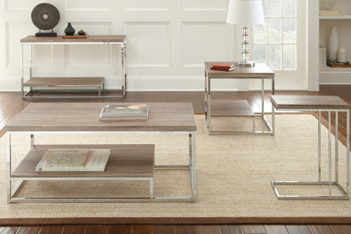 Steve Silver Lucia Brown Chairside End Table