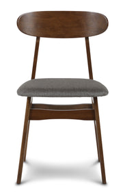 New Classic Furniture Morocco Walnut Brown Light Gray 5pc Dining Room Set