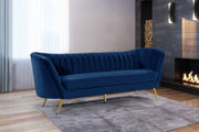 Meridian Furniture Margo Green Velvet Sofa