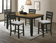 Crown Mark Bardstown Wheat Charcoal Counter Height Table