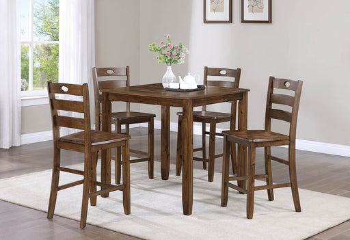 Crown Mark Ashborn 5pc Counter Height Table Set