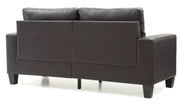 Glory Furniture Newbury Dark Brown Faux Leather Modular Sofa
