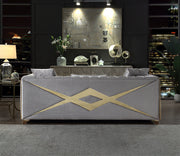 Galaxy Home Velencia Silver Sofa