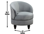 Steve Silver Sophia Gray Velvet Accent Chair