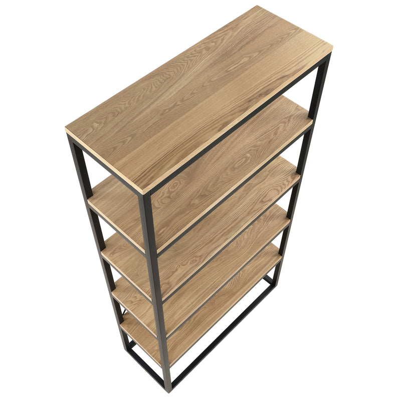 Steve Silver Magnolia Light Brown Black Bookcase