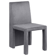 2 Coaster Furniture Tordera Grey Velvet Dining Side Chairs