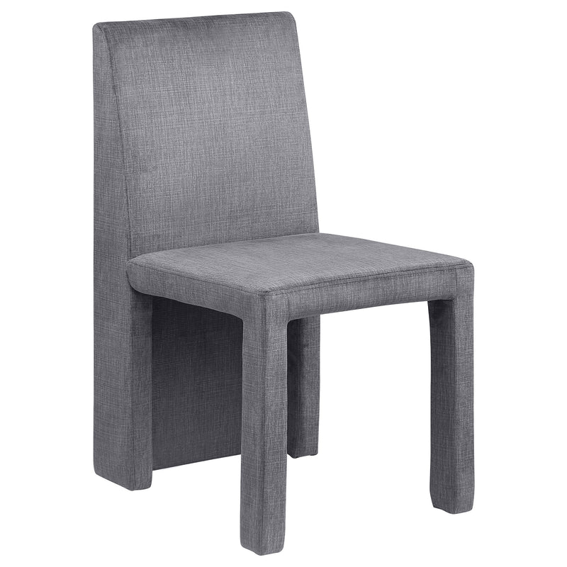 2 Coaster Furniture Tordera Grey Velvet Dining Side Chairs