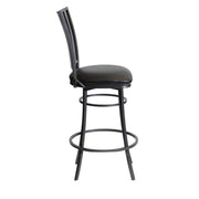 Steve Silver Stellan Black Swivel Counter Stool