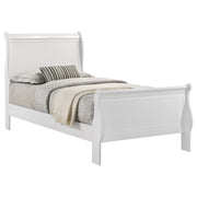 Coaster Furniture Louis Philippe White 2pc Bedroom Set with Twin Bed