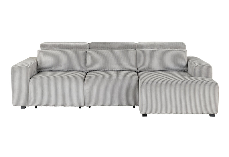 Global Furniture U5945 Grey Power Sectional