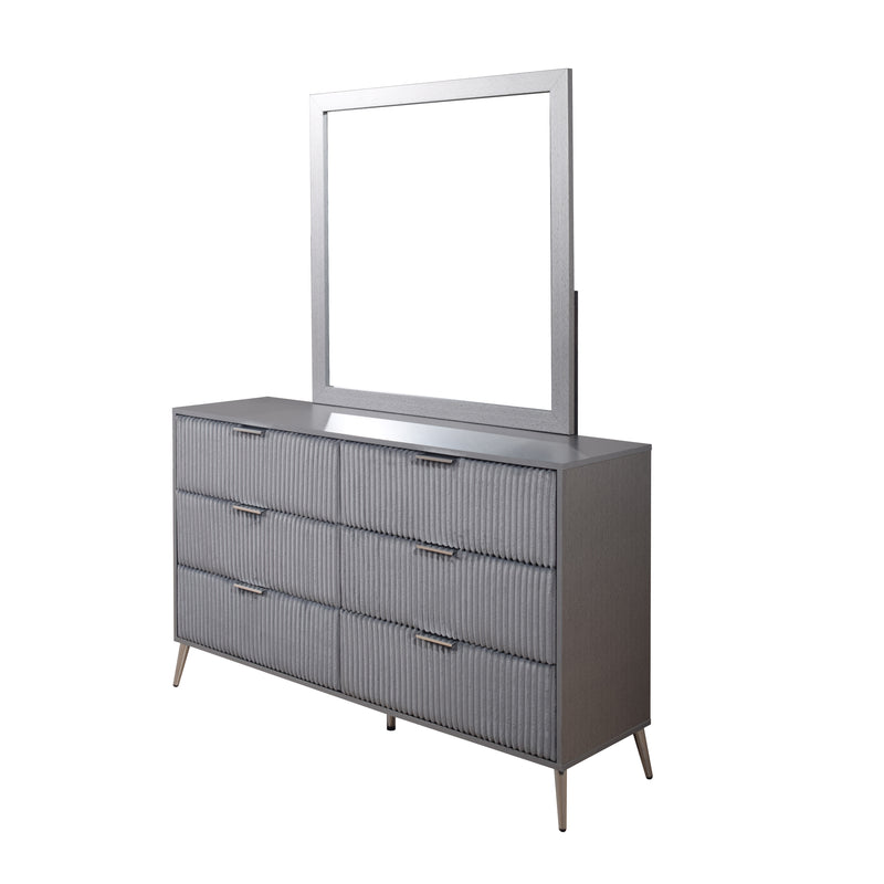 black velvet dresser with mirror Better Home Products Velvet 6 Drawer Dresser with Mirror and Gold Legs in Black