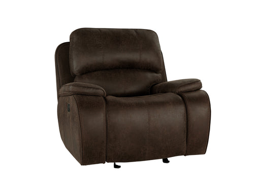 New Classic Furniture Brooking Brown Glider Recliner