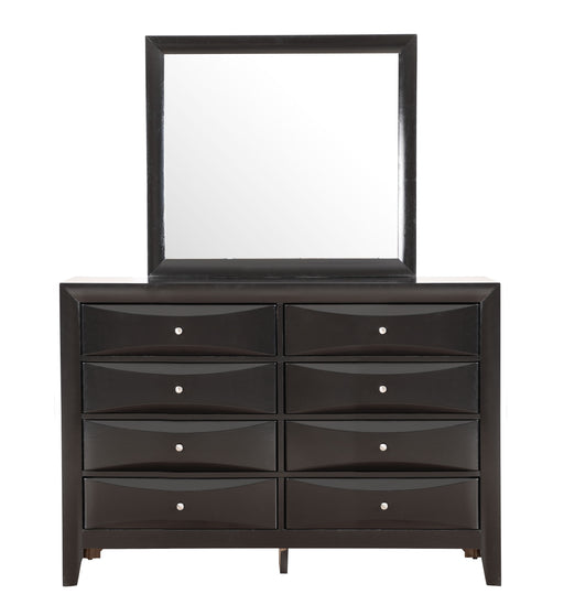 Glory Furniture Marilla Black Dresser and Mirror