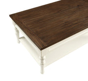 Steve Silver Joanna Ivory Mocha Coffee Table
