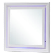 Glory Furniture Verona Sleek Silver Champagne Dresser And Mirror