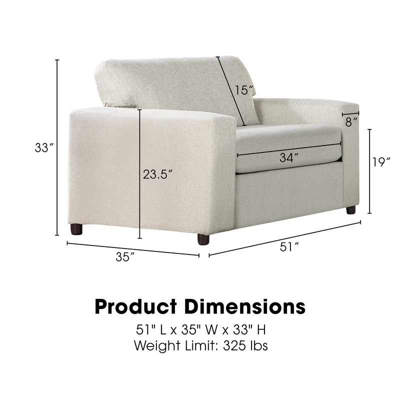 New Classic Furniture Kylo Beige Cuddle Chair