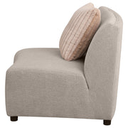 Coaster Furniture Fayette Greige Beige Armless Chair