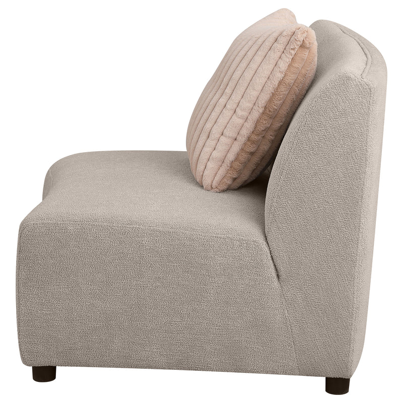 Coaster Furniture Fayette Greige Beige Armless Chair