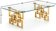 Meridian Furniture Pierre Gold Coffee Table