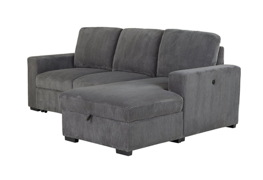 Global Furniture U2660 Grey L Sectional without Pullout