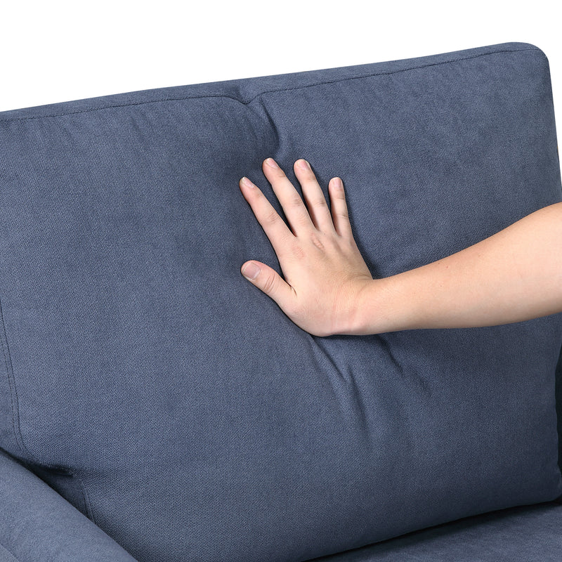 Home Elegance Aliana Blue Love Seat