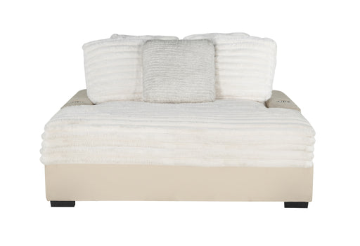 Global Furniture U8291 Beige Lounger Sofa with USB