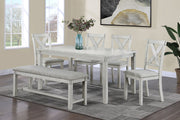 Crown Mark Clara Drift Wood 5pc Dinette Set