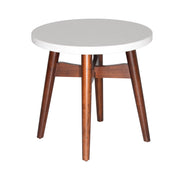 Steve Silver Serena White Silverstone End Table