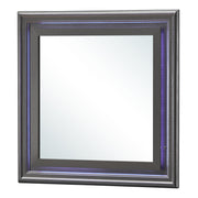 Glory Furniture Verona Sleek Silver Champagne Dresser And Mirror