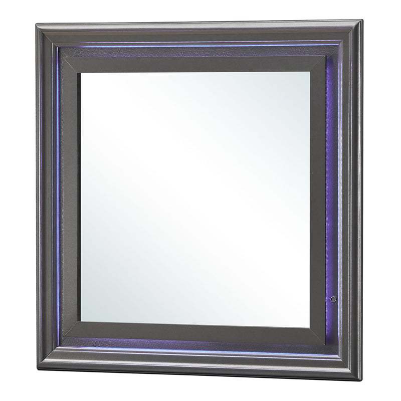 Glory Furniture Verona Sleek Silver Champagne Dresser And Mirror