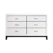 Home Elegance Davi Gray Dresser and Mirror