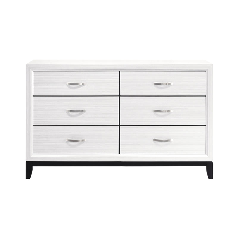 Home Elegance Davi Gray Dresser and Mirror