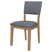 2 Coaster Furniture Sharon Blue Brown Dining Side Chairs