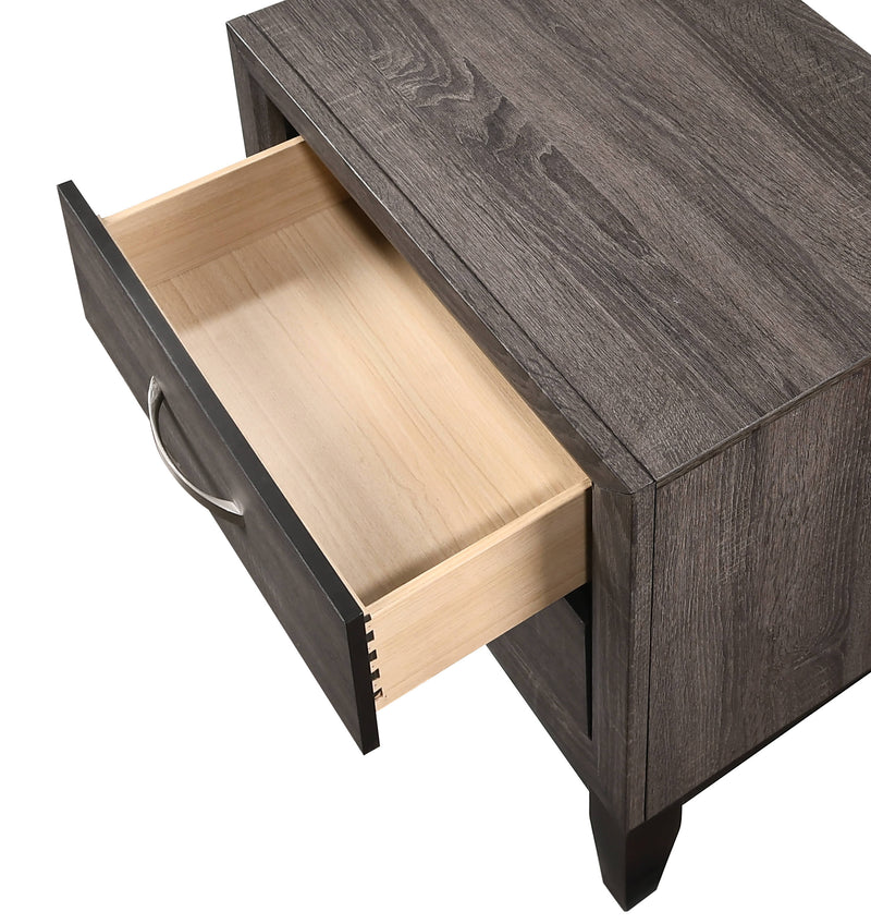 Crown Mark Akerson Grey Night Stand