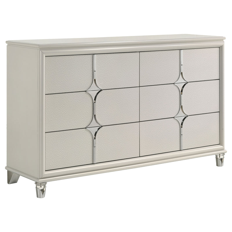 Coaster Furniture Olivia White 6 Drawer Dresser