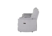 Global Furniture U8571 Dolphin Power Console Reclining Loveseat