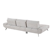 Home Elegance Dominic Orange 2pc Sectional with Left Chaise