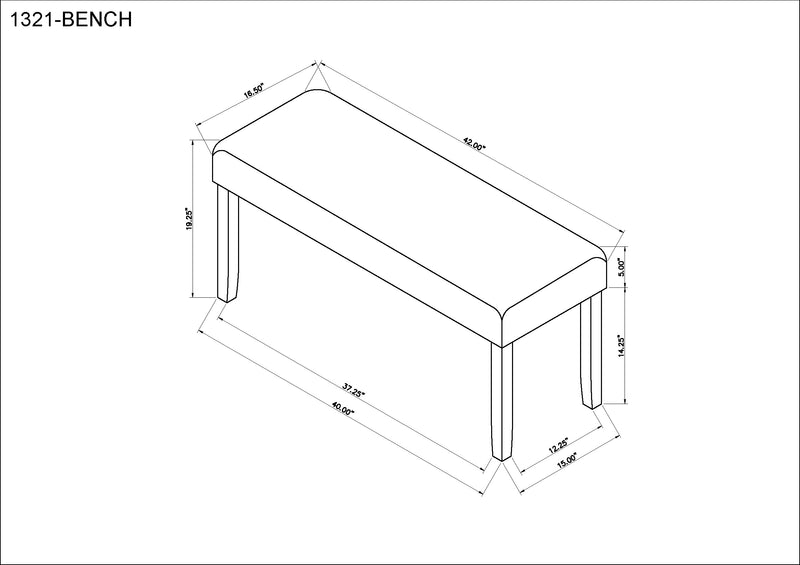 Crown Mark Hazel Bench