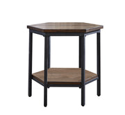 Steve Silver Ultimo Mocha Hexagon End Table