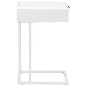 Coaster Furniture Amherst White Side Table