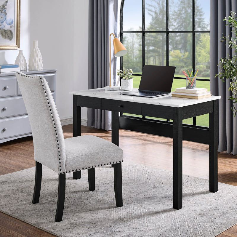 Crown Mark Rylee Faux Marble Desk